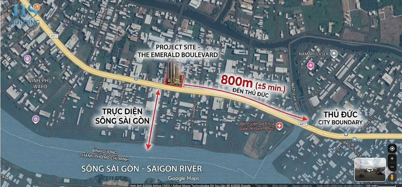 Vị trí kết nối tại The Emerald Boulevard